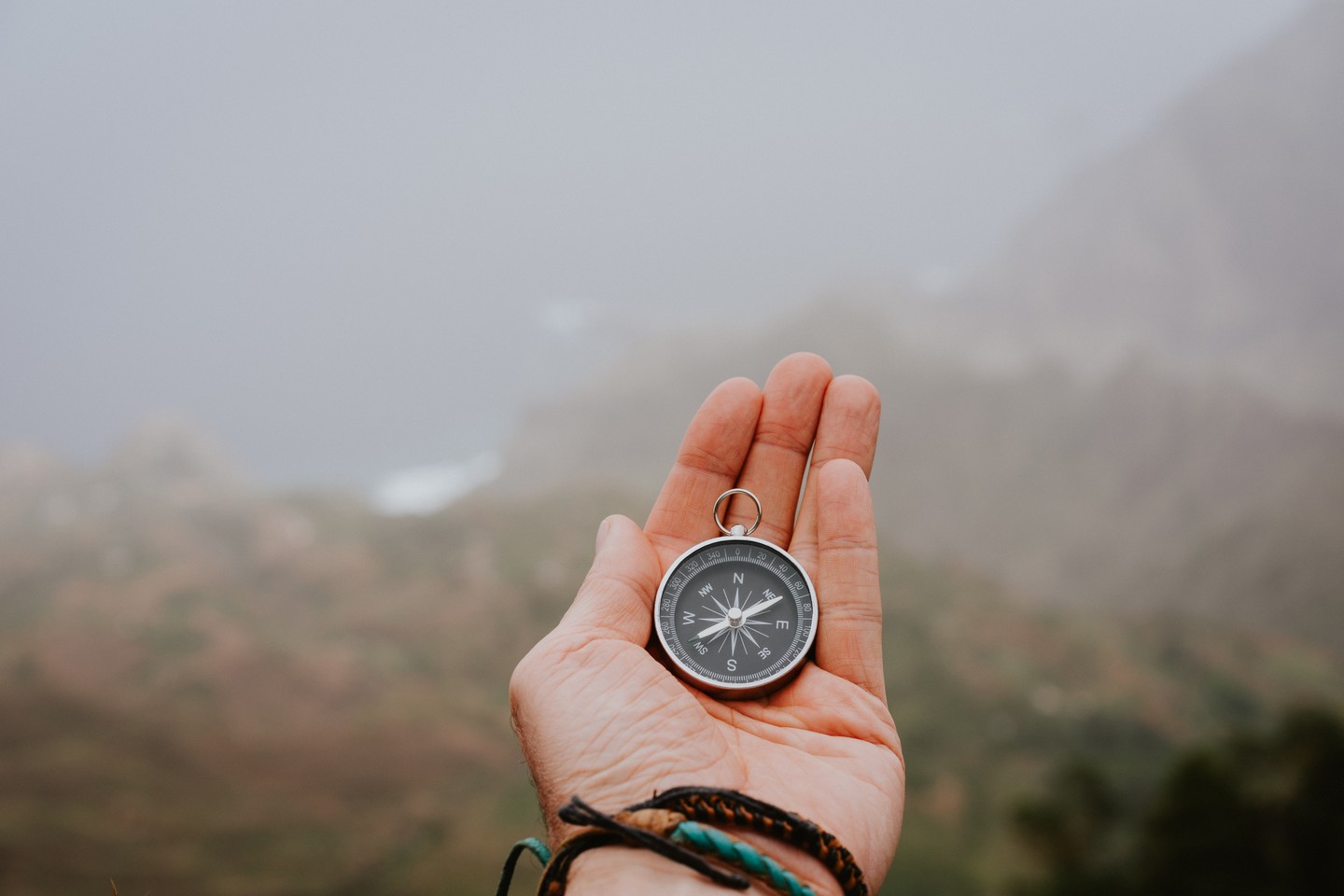 Man holding a watch