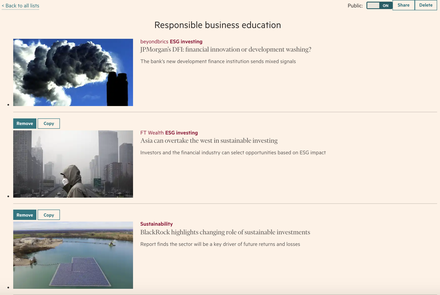 Financial Times website