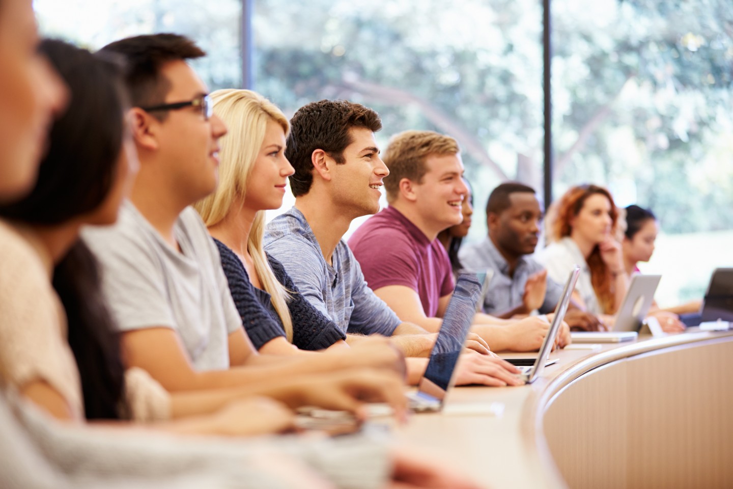 Students in a classroom