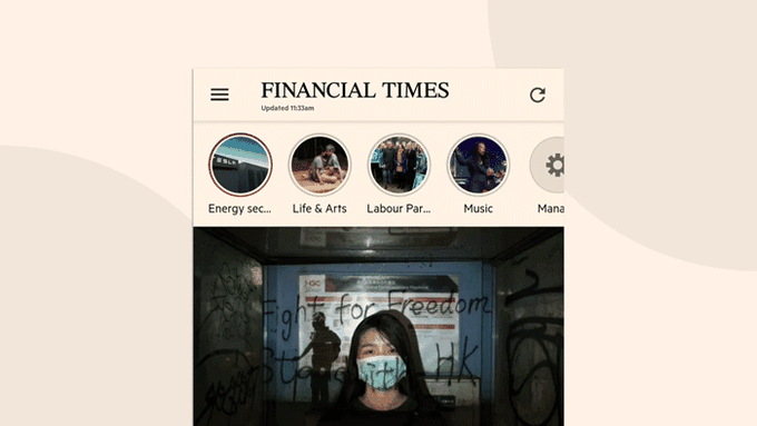Demonstration of FT shortcuts from within the app